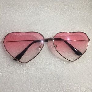 Pink Hear Sunglasses.